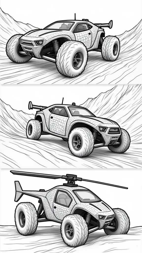 rc coloring pages